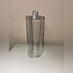 Clear Acrylic Cotton Round Organizer